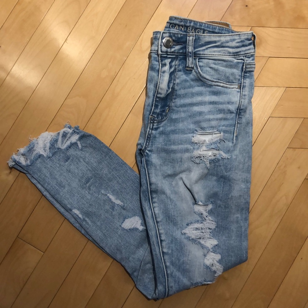 American Eagle High Rise Jegging crop